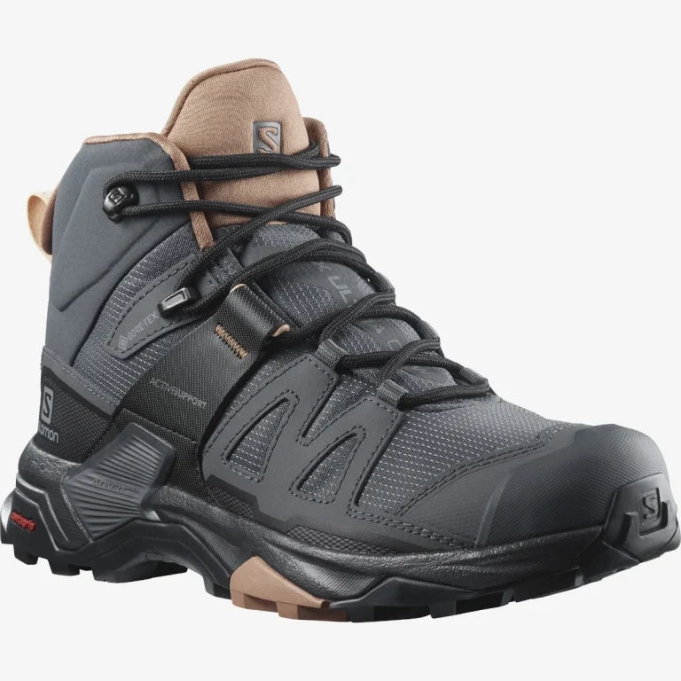 Salomon Women's X Ultra 4 GTX - סלומון  אולטרה 4 נעלי טיולים בגובה בינוני לנשים עמידות למים