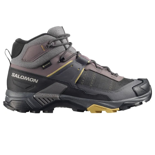 Salomon X Ultra Mid 5 GTX WIDE  נעלי טיולים בגובה בינוני לגברים הגרסה הרחבה (2E)