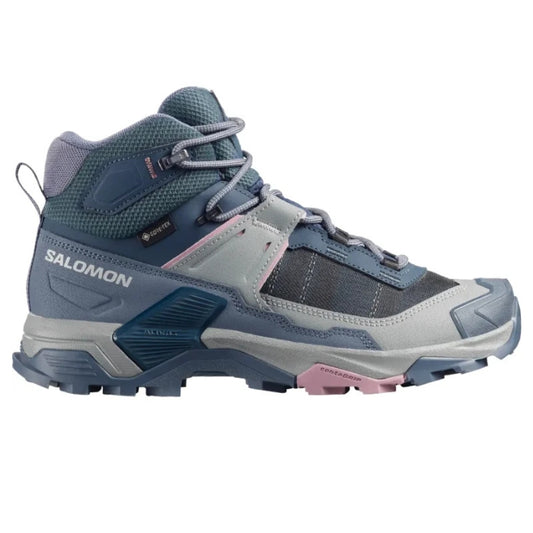 Salomon Women's X ULTRA 5 MID WIDE GTX  נעלי טיולים נשים סלומון רחבות אתומות למים (D)