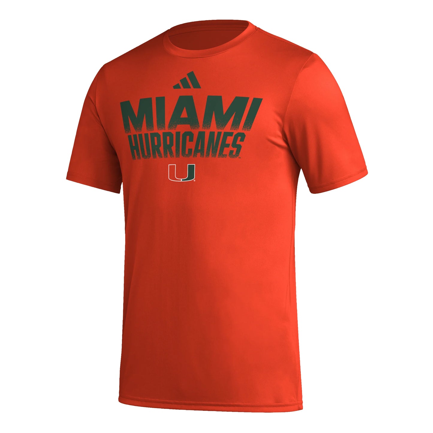 Adidas  University of Miami Tee חולצת אדידס מיאמי כתום