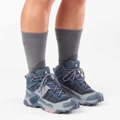 Salomon Women's X ULTRA 5 MID WIDE GTX  נעלי טיולים נשים סלומון רחבות אתומות למים (D)