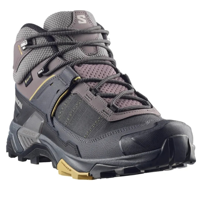 Salomon X Ultra Mid 5 GTX WIDE  נעלי טיולים בגובה בינוני לגברים הגרסה הרחבה (2E)