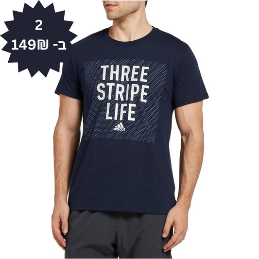 Adidas Three Stripe Life Men's Tee טי שירט גברים אדידס