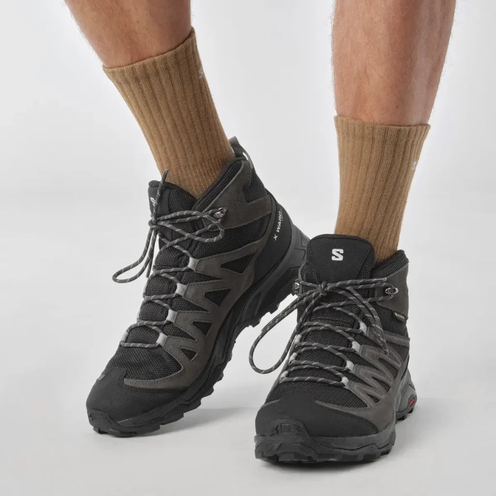 Salomon Men's X Ward Leather GTX נעלי טיולים סלומון אטומות למים