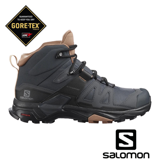 Salomon Women's X Ultra 4 GTX - סלומון  אולטרה 4 נעלי טיולים בגובה בינוני לנשים עמידות למים