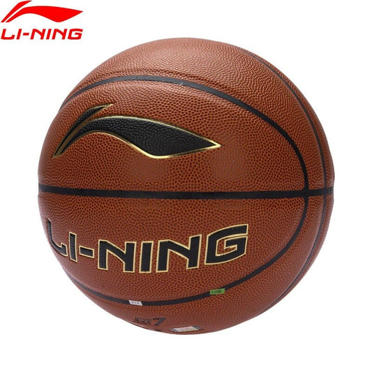 כדור כדורסל עור למשחק באולם LI NING מידה 7 (7751659258103)